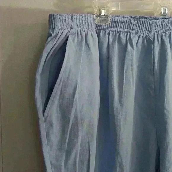 "JENO NEUMAN "NWT Light Blue Short Length Capri Pants Size 24W‎ Petites - Picture 2 of 5